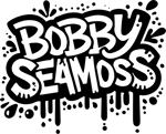 Graffiti-style logo that says Bobby Seamoss